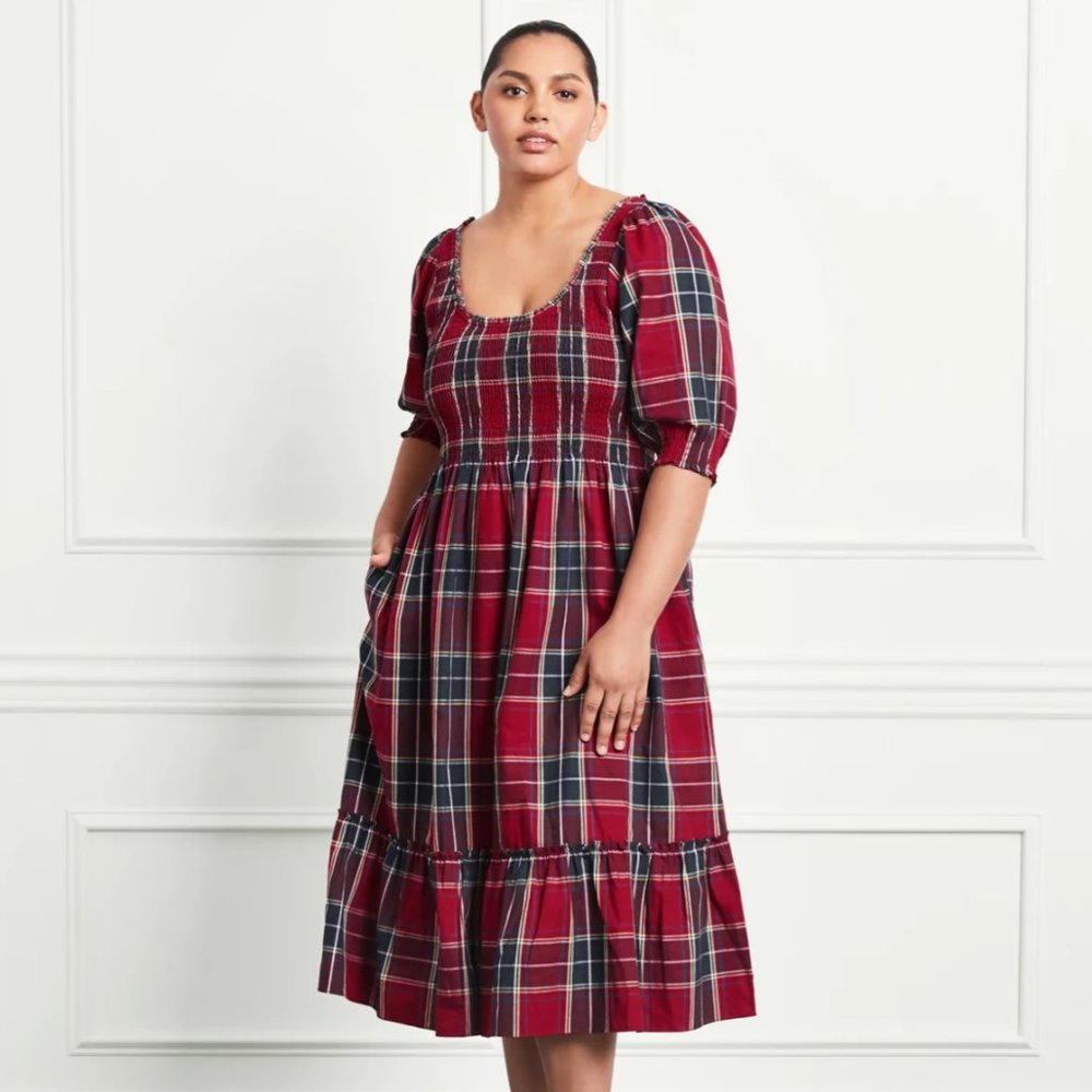 Louisa Nap Dress- Red Tartan // NWT